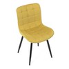 Jídelní židle, žlutá, látka, HC-462 YEL2