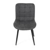 Jídelní židle, šedá, látka, HC-462 GREY2