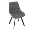 Jídelní židle, šedá, látka, HC-465 GREY2
