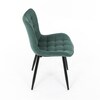 Jídelní židle, zelená, látka, HC-462 GRN2