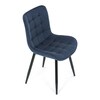 Jídelní židle, modrá, látka, HC-462 BLUE2