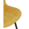 Jídelní židle, žlutá, látka, HC-462 YEL2