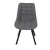 Jídelní židle, šedá, látka, HC-465 GREY2