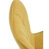 Jídelní židle, žlutá, látka, HC-462 YEL2