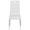 Jídelní židle, bílá, ekokůže, HC-484 WT