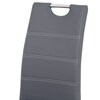Jídelní židle, šedá, ekokůže, HC-484 GREY
