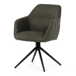 Jídelní židle, zelená, látka, HC-536 GRN2