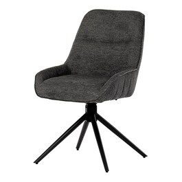 Jídelní židle, šedá, látka, HC-535 GREY2