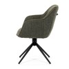 Jídelní židle, zelená, látka, HC-536 GRN2