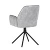 Jídelní židle, šedá, sametová látka, HC-511 SIL4