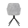 Jídelní židle, šedá, sametová látka, HC-511 SIL4