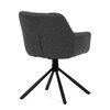 Jídelní židle, šedá, látka, HC-532 GREY2