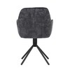 Jídelní židle, černá, sametová látka, HC-511 BK4