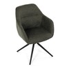 Jídelní židle, zelená, látka, HC-536 GRN2