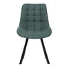 Jídelní židle, zelená, látka vintage, HC-V3066 GRN3