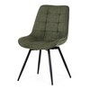 Jídelní židle, zelená, látka, HC-T1130 GRN2