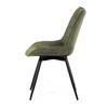 Jídelní židle, zelená, látka, HC-T1130 GRN2