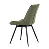 Jídelní židle, zelená, látka, HC-T1130 GRN2