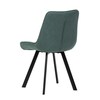 Jídelní židle, zelená, látka vintage, HC-V3066 GRN3