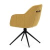 Jídelní židle, žlutá, látka, HC-536 YEL2