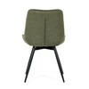 Jídelní židle, zelená, látka, HC-T1130 GRN2