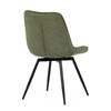 Jídelní židle, zelená, látka, HC-T1130 GRN2