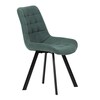 Jídelní židle, zelená, látka vintage, HC-V3066 GRN3