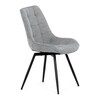Jídelní židle, šedá, látka, HC-T1130 GREY2