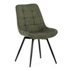 Jídelní židle, zelená, látka, HC-T1130 GRN2
