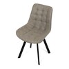 Jídelní židle, béžová, látka vintage, HC-V3066 LAN3