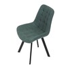 Jídelní židle, zelená, látka vintage, HC-V3066 GRN3