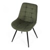Jídelní židle, zelená, látka, HC-T1130 GRN2