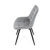 Jídelní židle, šedá, látka, HC-T1130 GREY2
