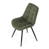 Jídelní židle, zelená, látka, HC-T1130 GRN2