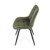 Jídelní židle, zelená, látka, HC-T1130 GRN2