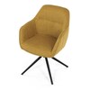 Jídelní židle, žlutá, látka, HC-536 YEL2