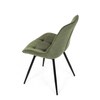 Jídelní židle, zelená, látka, HC-T1130 GRN2