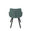 Jídelní židle, zelená, látka vintage, HC-V3066 GRN3