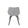 Jídelní židle, šedá, látka, HC-T1130 GREY2