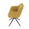 Jídelní židle, žlutá, látka, HC-536 YEL2