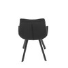Jídelní židle, černá, látka vintage, HC-V3066 BK3