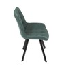 Jídelní židle, zelená, látka vintage, HC-V3066 GRN3