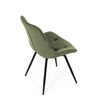 Jídelní židle, zelená, látka, HC-T1130 GRN2