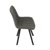 Jídelní židle, šedá, látka vintage, HC-V3066 GREY3