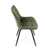 Jídelní židle, zelená, látka, HC-T1130 GRN2
