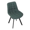 Jídelní židle, zelená, látka vintage, HC-V3066 GRN3