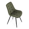 Jídelní židle, zelená, látka, HC-T1130 GRN2