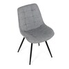 Jídelní židle, šedá, látka, HC-T1130 GREY2