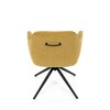 Jídelní židle, žlutá, látka, HC-536 YEL2