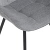 Jídelní židle, šedá, látka, HC-T1130 GREY2